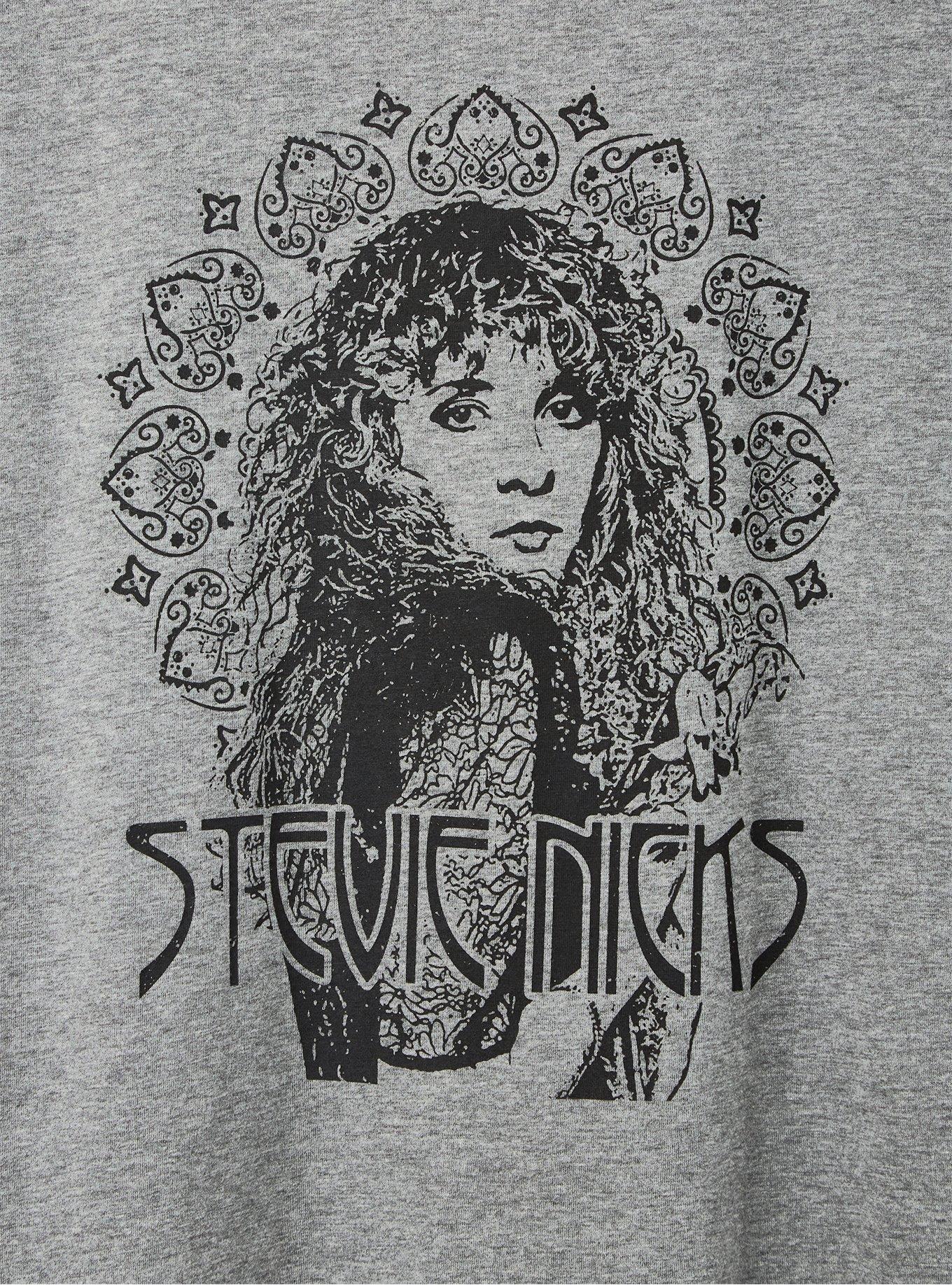 Classic Fit Crew Tee - Stevie Nicks Grey Crew , MEDIUM HEATHER GREY, alternate