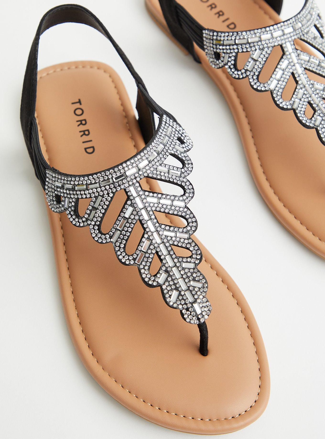 Torrid store rhinestone sandals