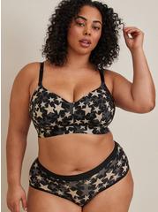 Plus Size Second Skin Mid-Rise Cheeky Panty, DOTTED STAR, hi-res