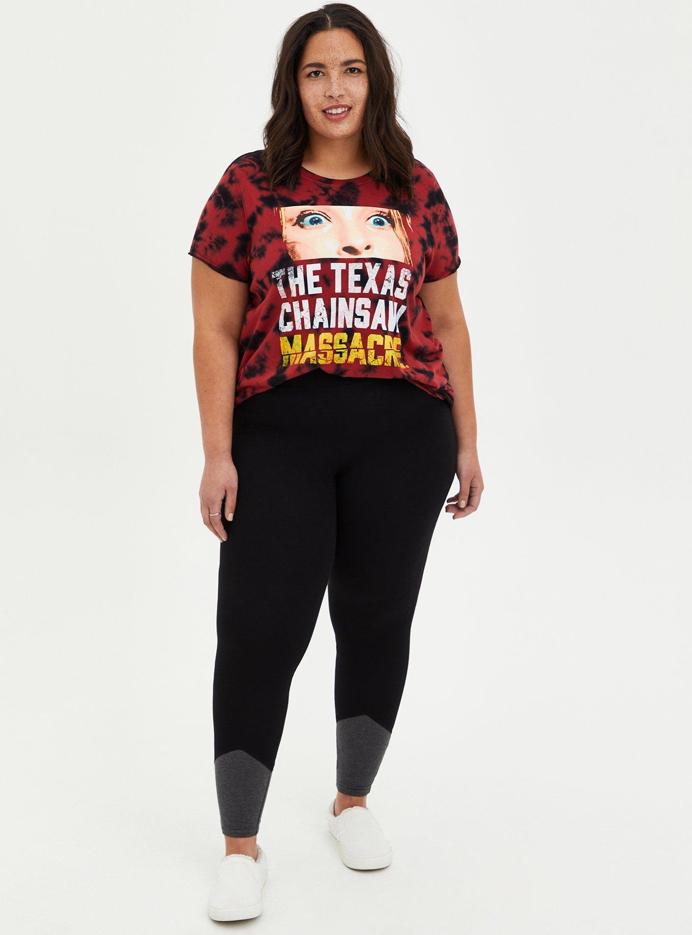 Classic Fit Crew Tee - Texas Chainsaw Red Tie-Dye, RED, alternate