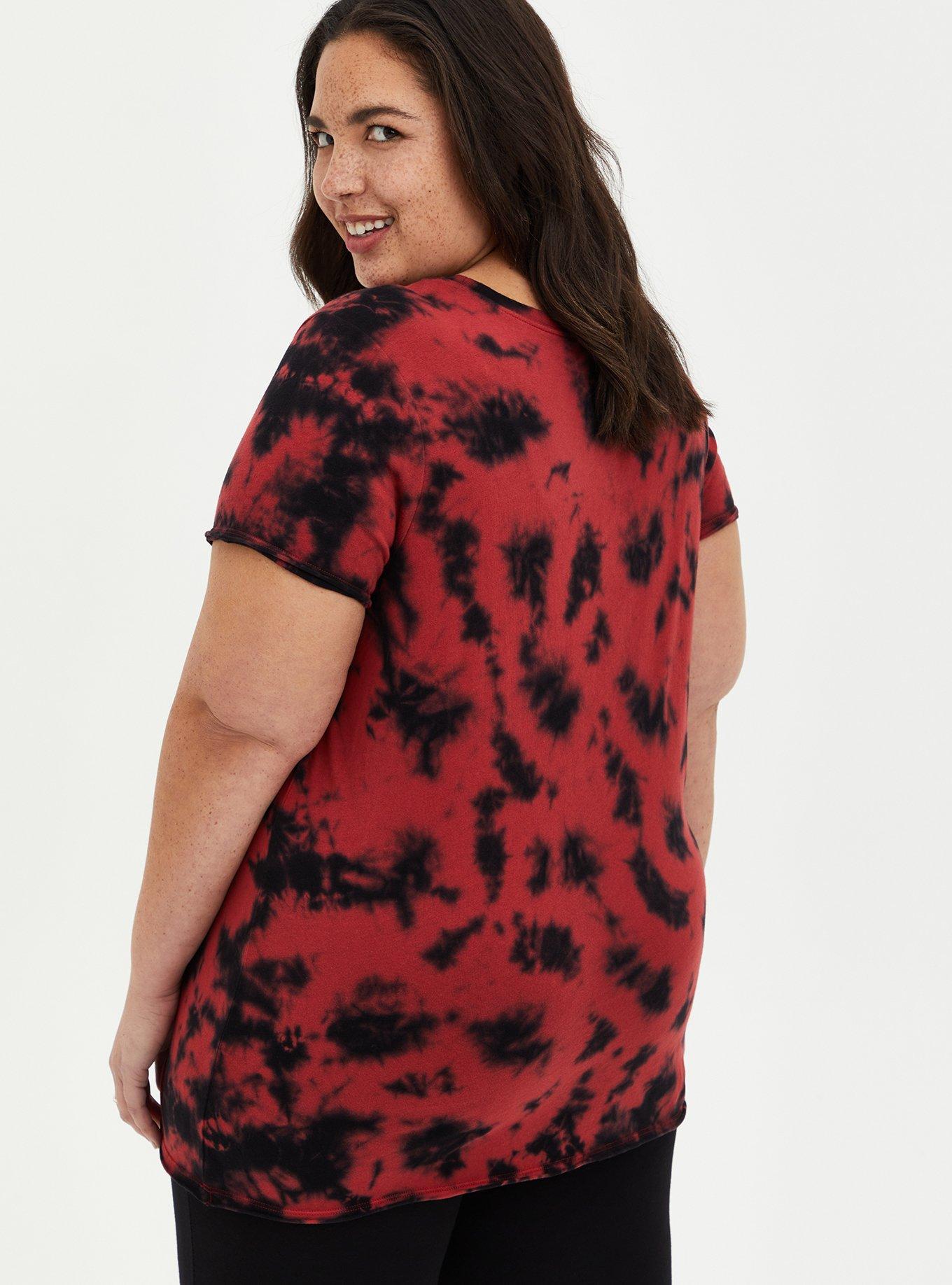 Classic Fit Crew Tee - Texas Chainsaw Red Tie-Dye, RED, alternate