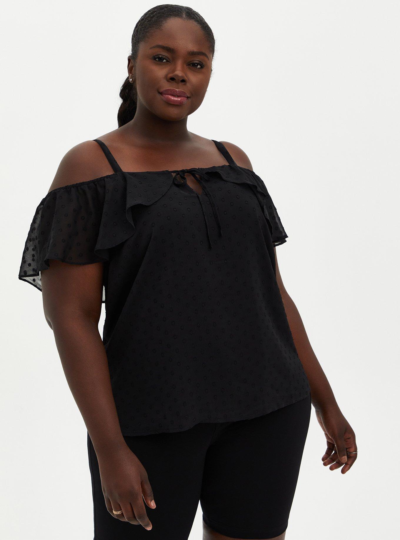 Dressy Empire Waist Shirred Plus Size Cute Cold Shoulder, 40% OFF