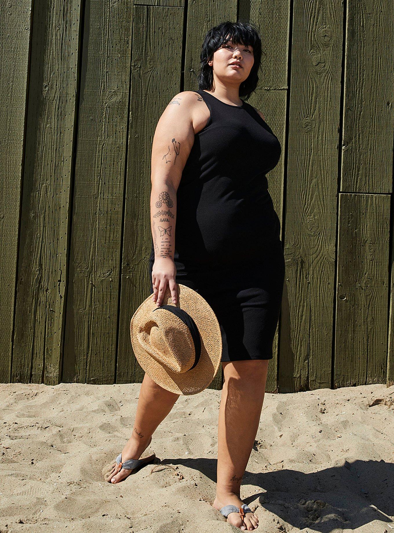 Plus Size - Midi Rib Bodycon Dress - Torrid