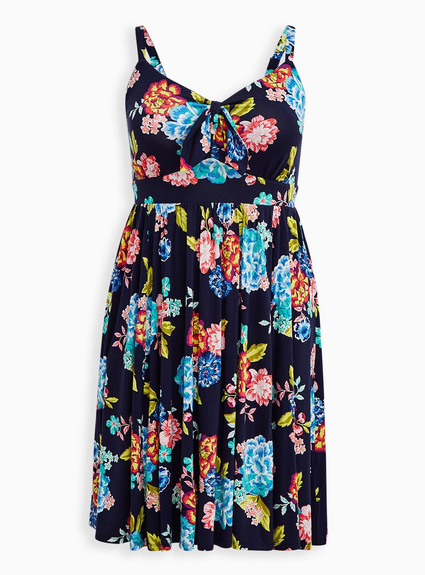 Super Soft Tie Front Skater Dress