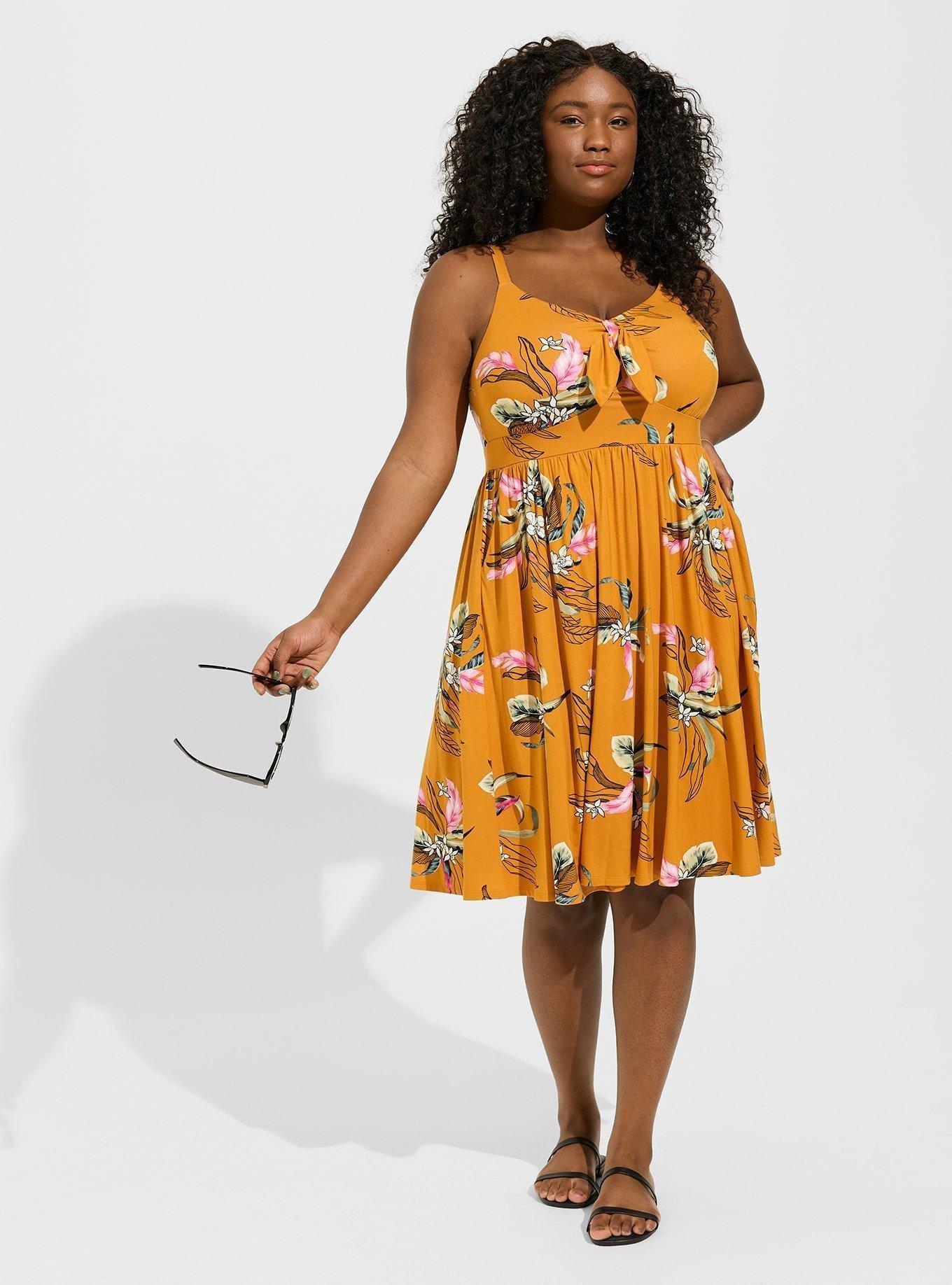 Yellow retailer off the shoulder skater dress