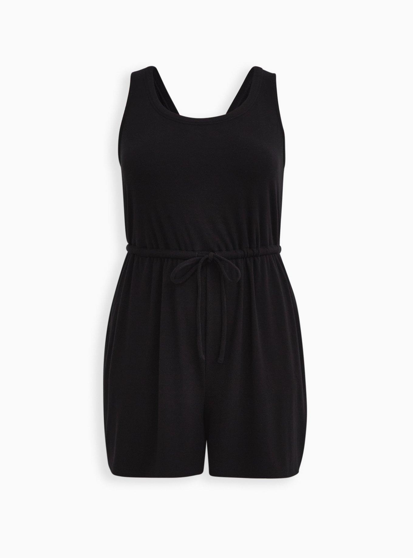 Plus Size Rib Knit Romper Torrid