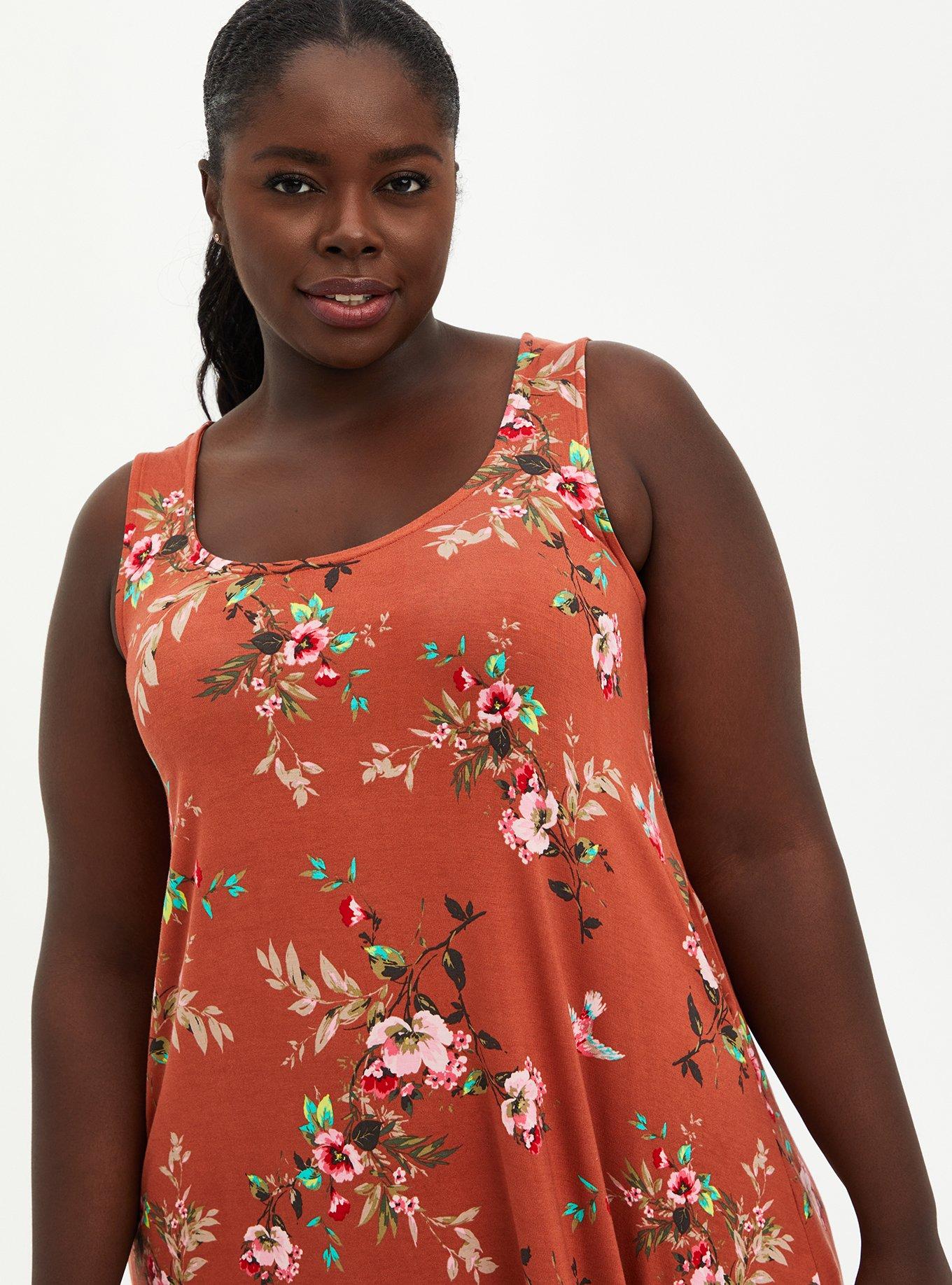 Torrid red hot sale floral dress