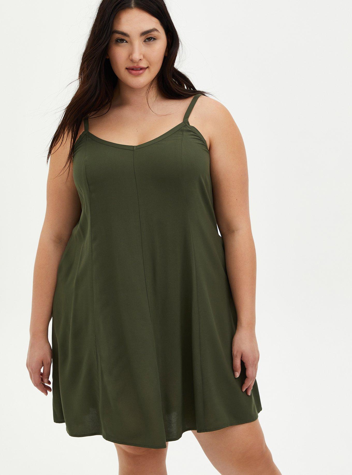 Torrid olive green knit dress size 2X