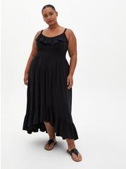 Maxi Super Soft Hi-Low Dress, DEEP BLACK, alternate
