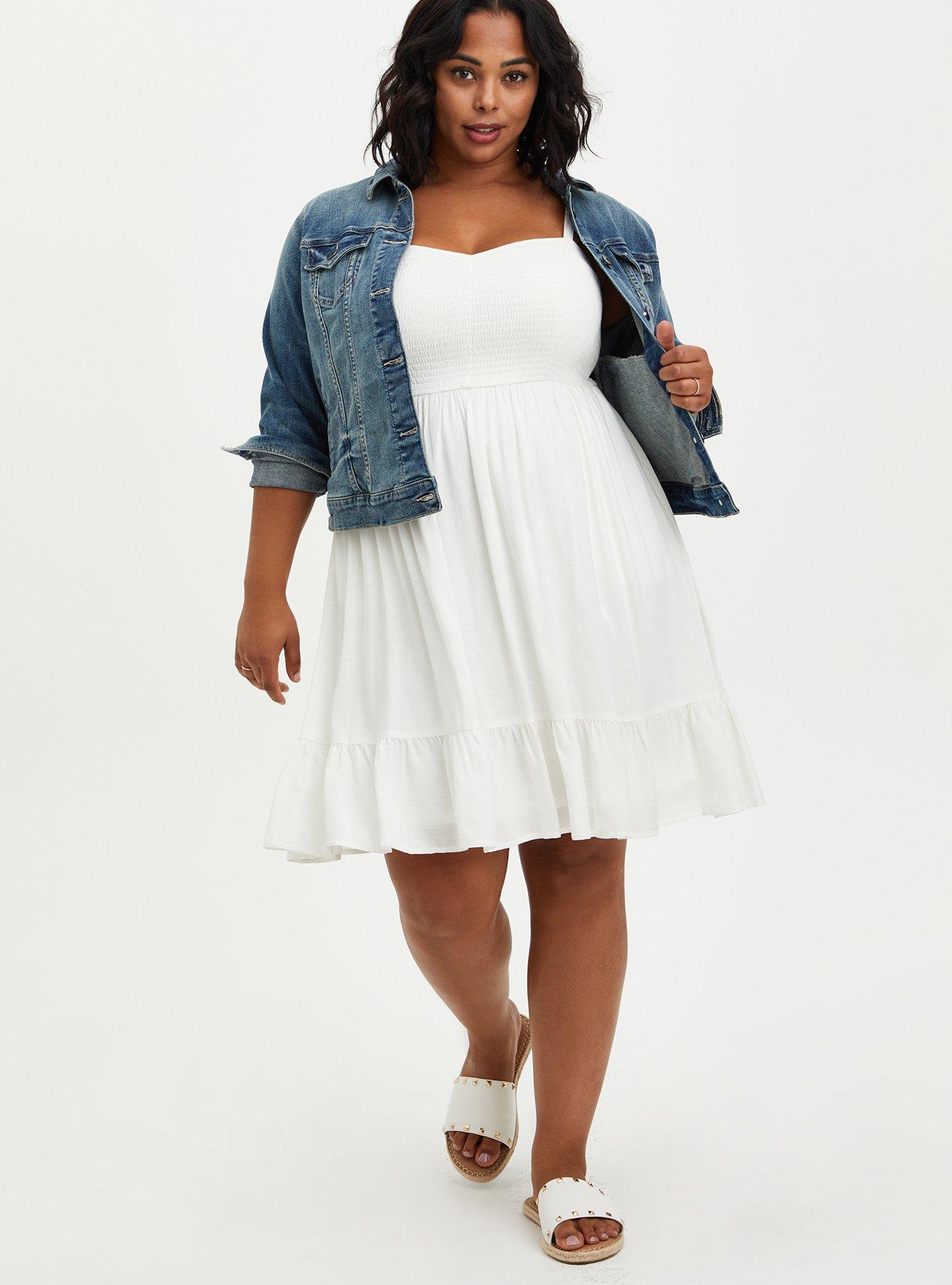 Torrid textured shop skater dress