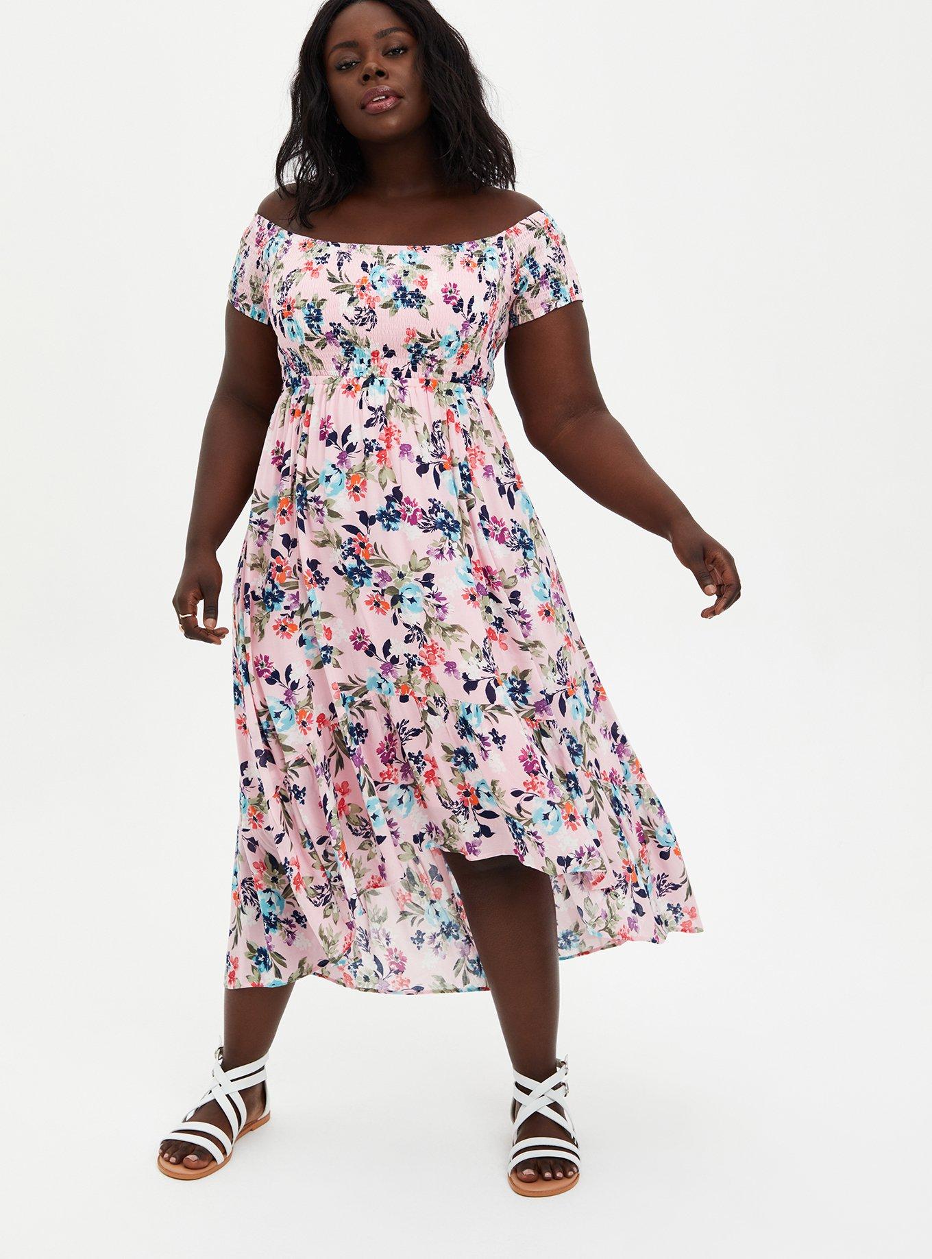 Torrid blush outlet dress