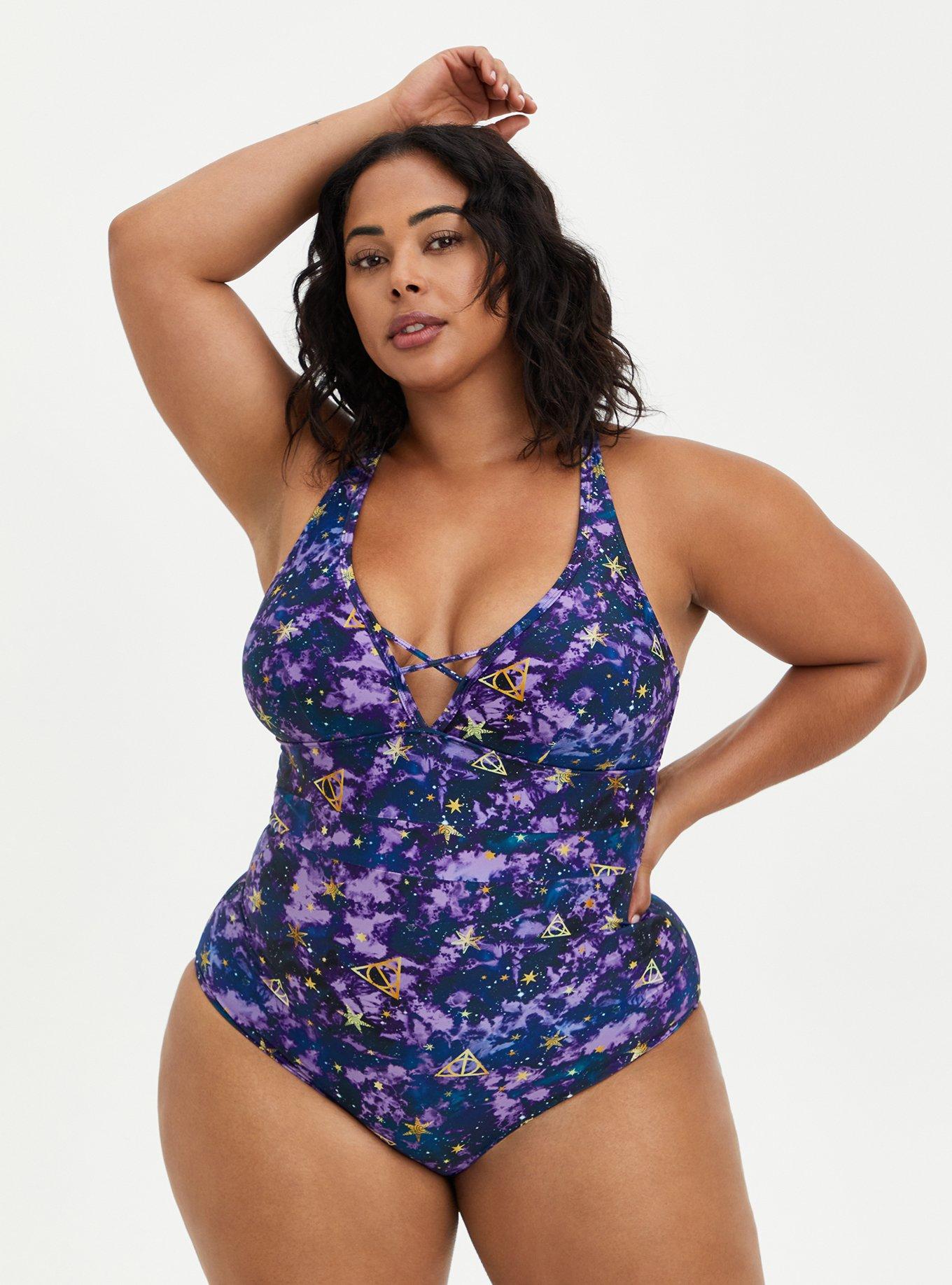 Galaxy swimsuit deals plus size