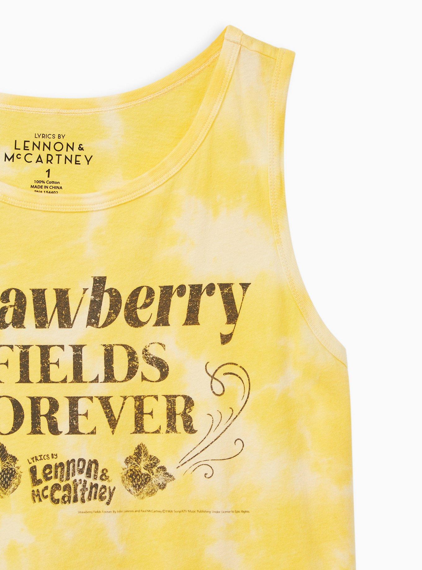 Plus Size Yellow Tie-Dye Beatles Tank, MINERAL YELLOW, alternate