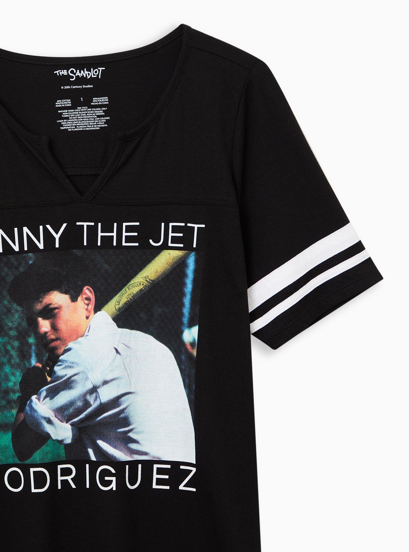 Plus Size Classic Fit Football Tee - The Sandlot Benny Black, DEEP BLACK, alternate