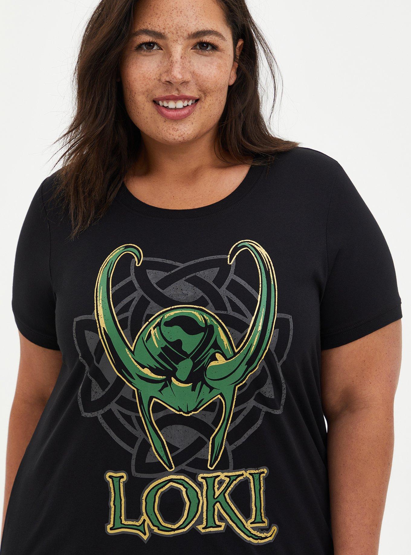 Marvel Loki Ringer Top, DEEP BLACK, hi-res
