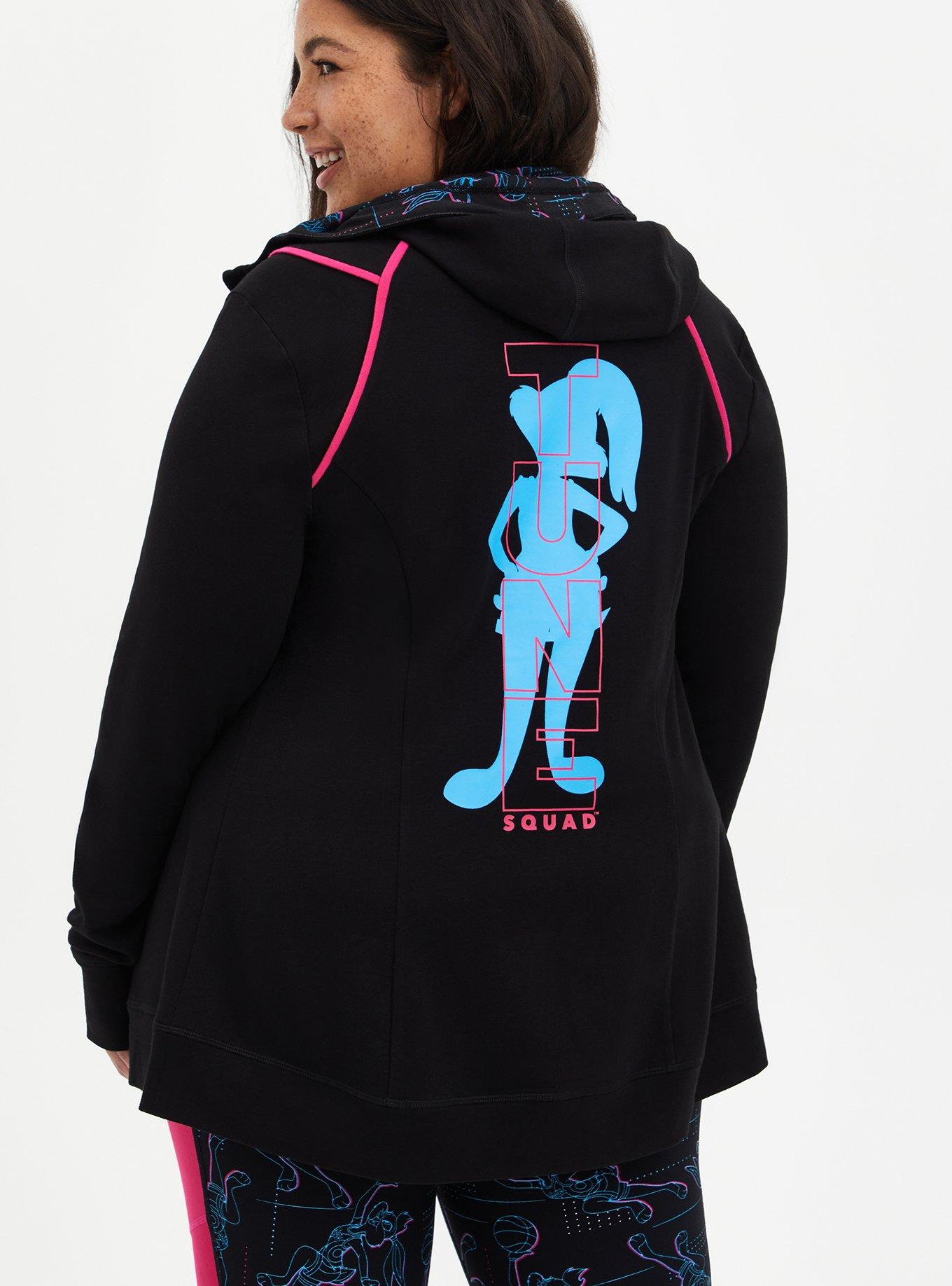 Space Jam 2 Lola Bunny Zip-Up Hoodie, DEEP BLACK, alternate