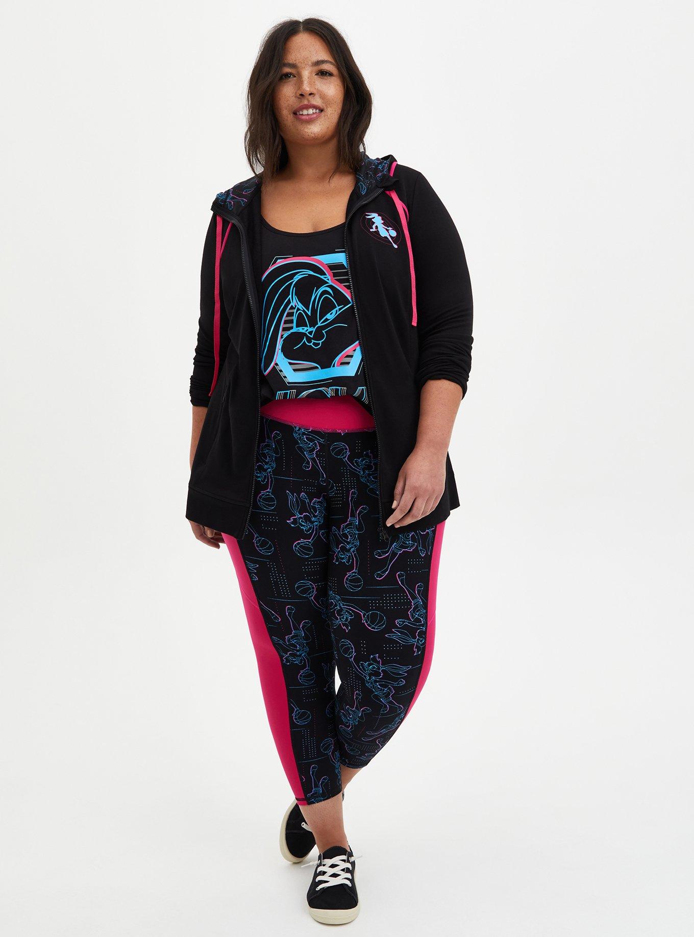 Space Jam 2 Lola Bunny Zip-Up Hoodie, DEEP BLACK, alternate