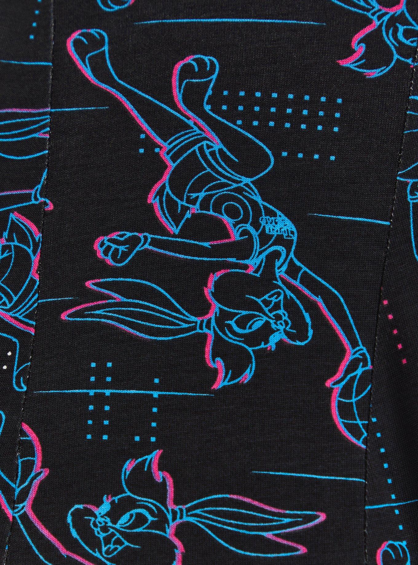 Space Jam 2 Lola Bunny Zip-Up Hoodie, DEEP BLACK, alternate