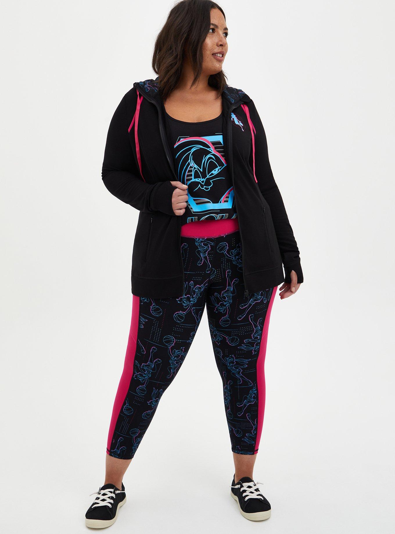 Plus Size Space Jam 2 Lola Bunny Crop Legging , MULTI, alternate