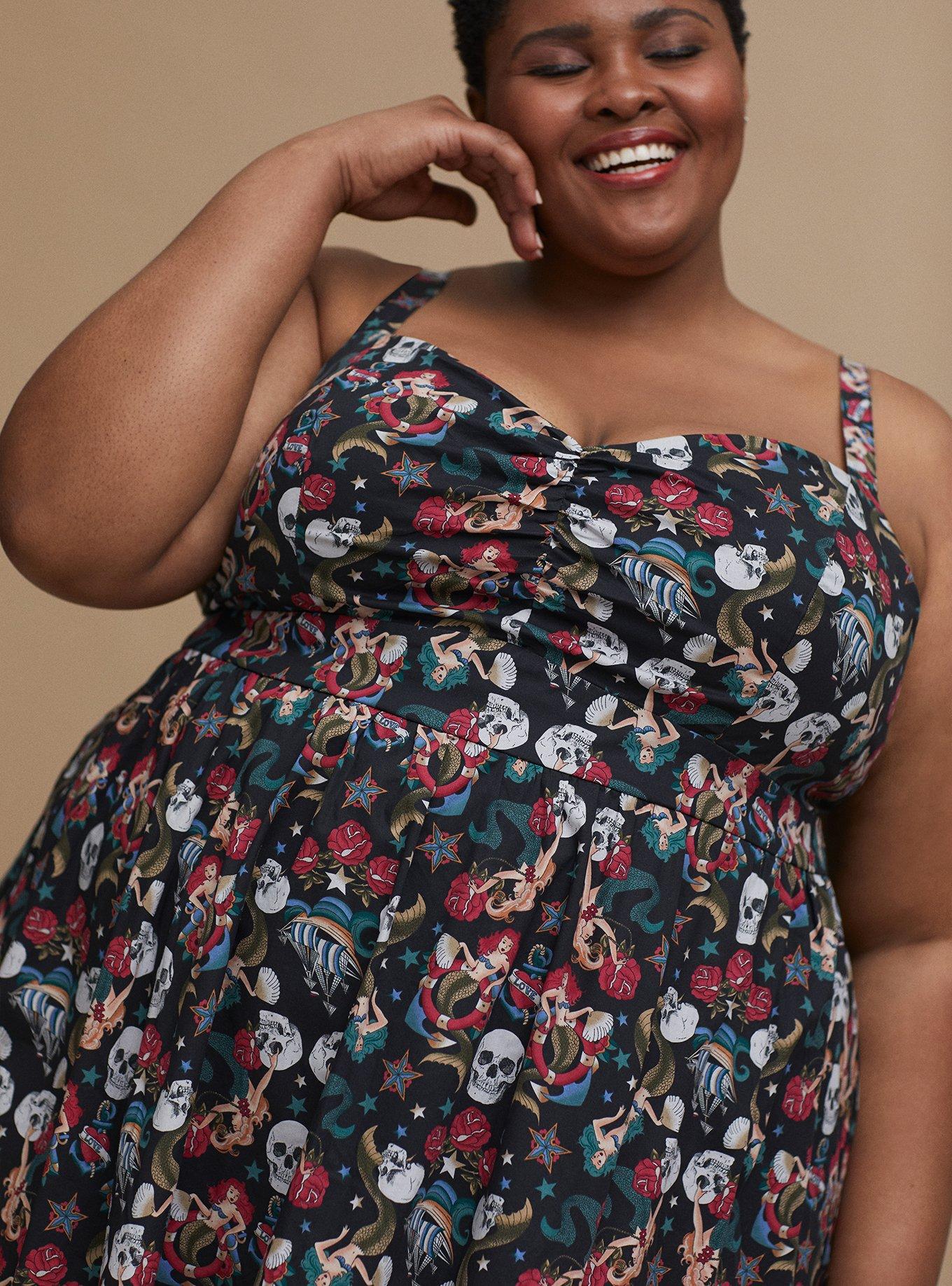 Torrid fit and outlet flare dress