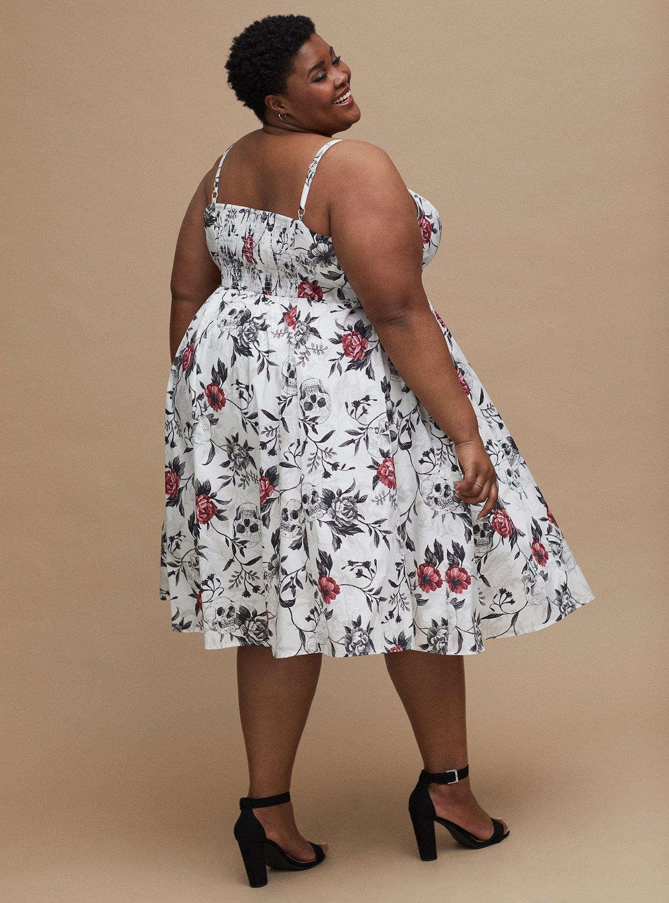 Torrid plus clearance size white dresses