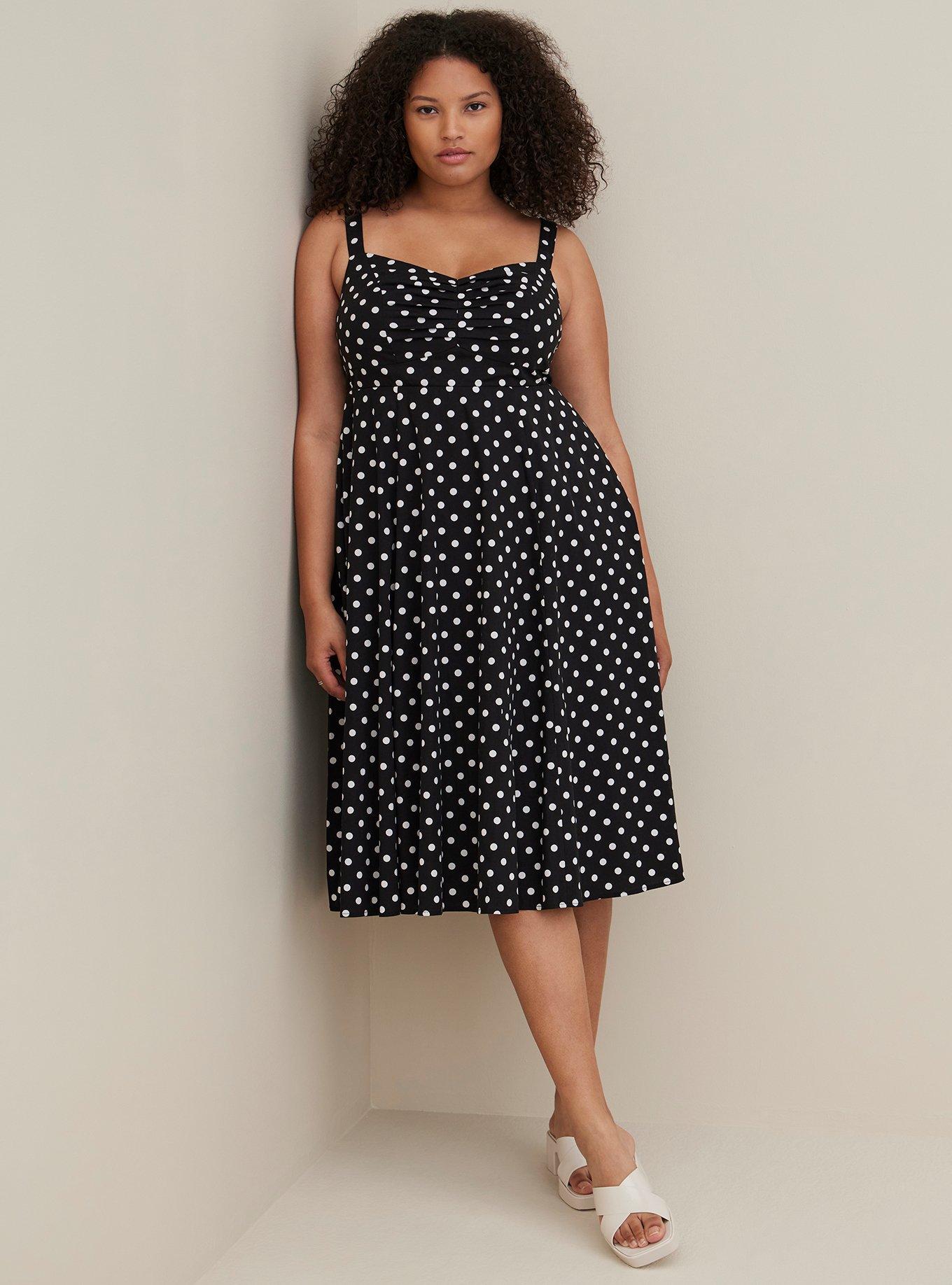 Torrid polka dot dress sale