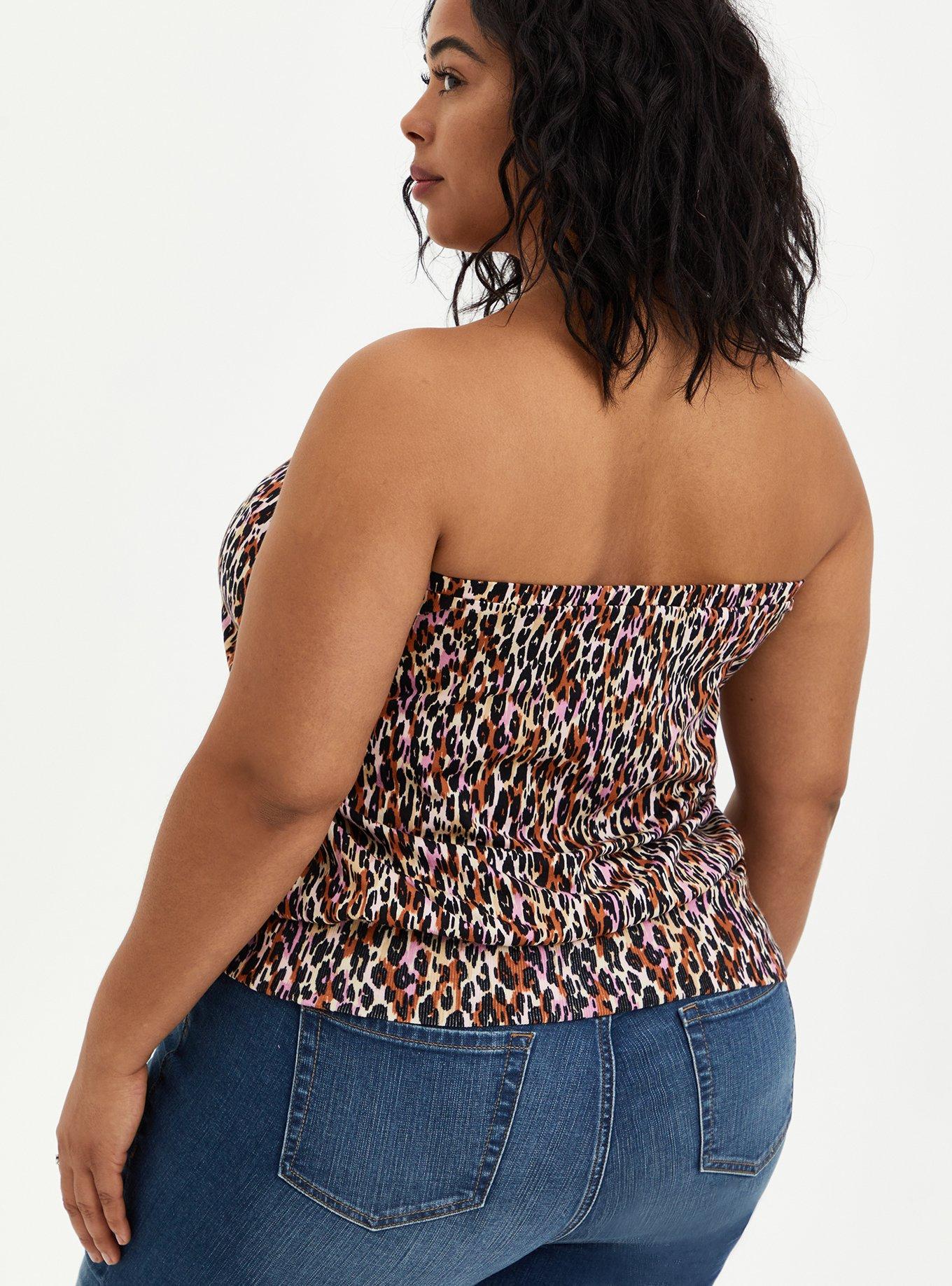 Plus Size - Cotton Modal Strapless Banded Bottom Tube Top - Torrid