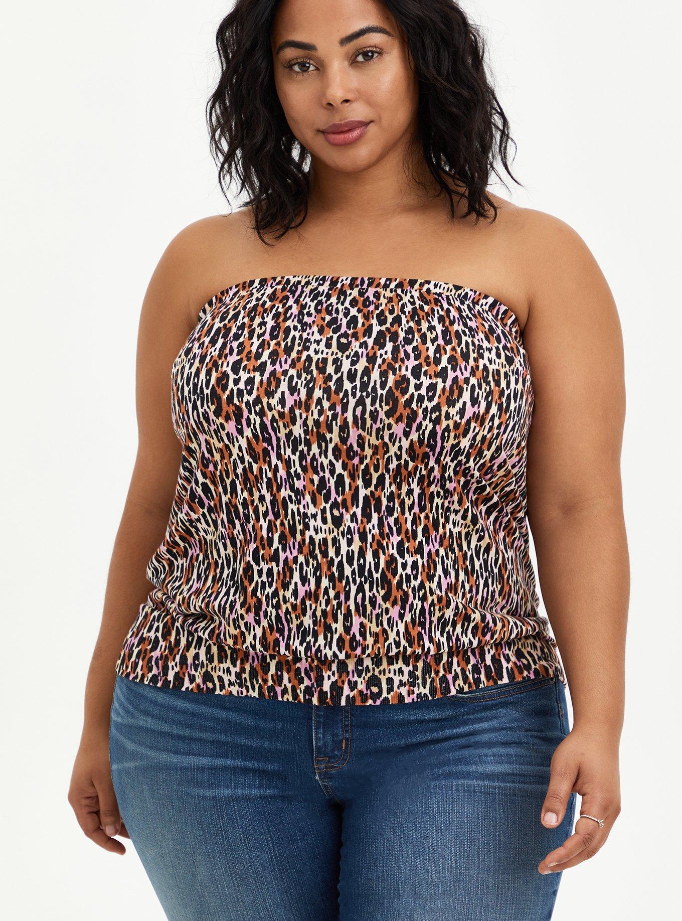 Plus Size - Cotton Modal Strapless Banded Bottom Tube Top - Torrid