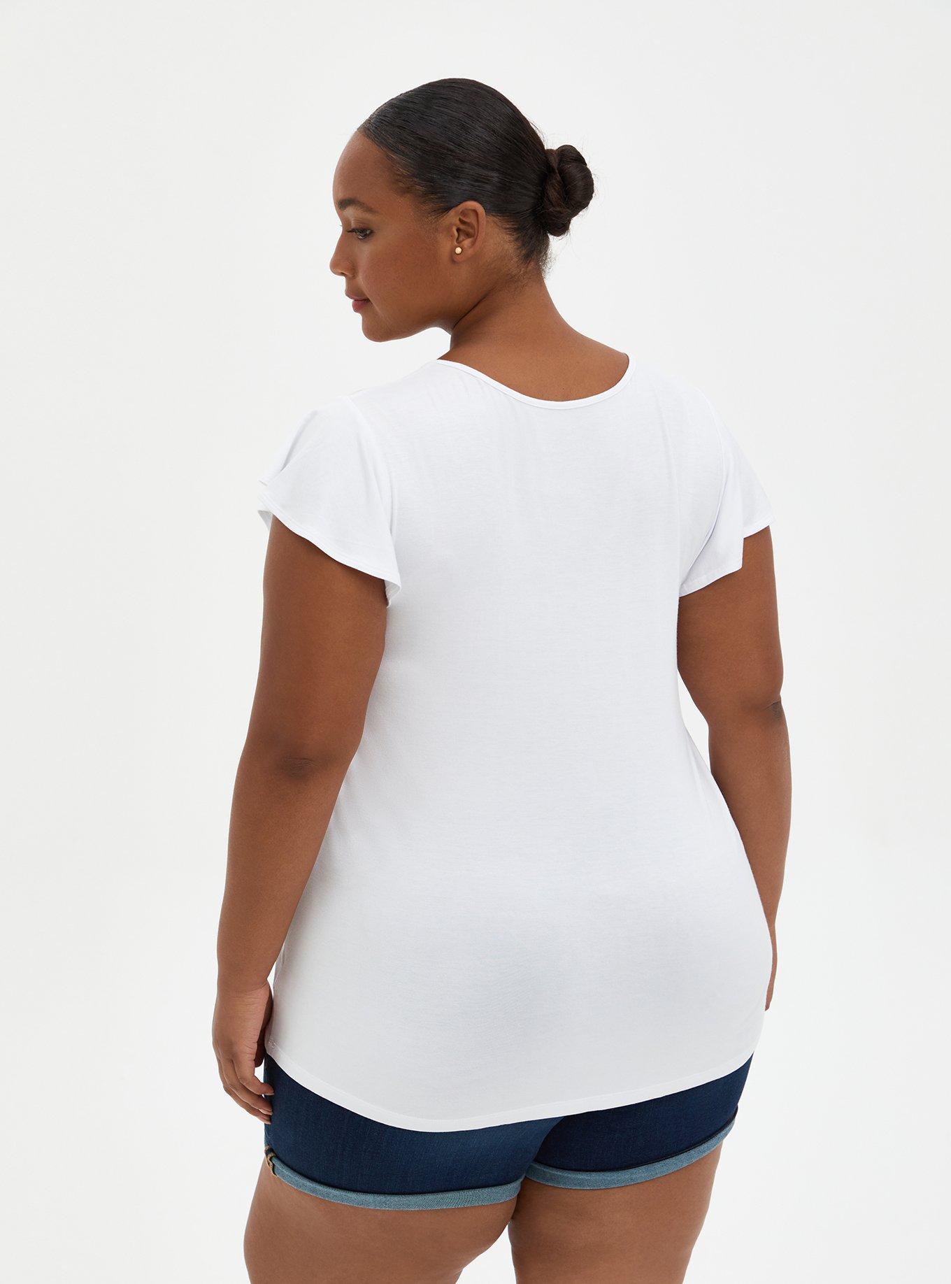 Super Soft Lace Inset Strappy Top, BRIGHT WHITE, alternate