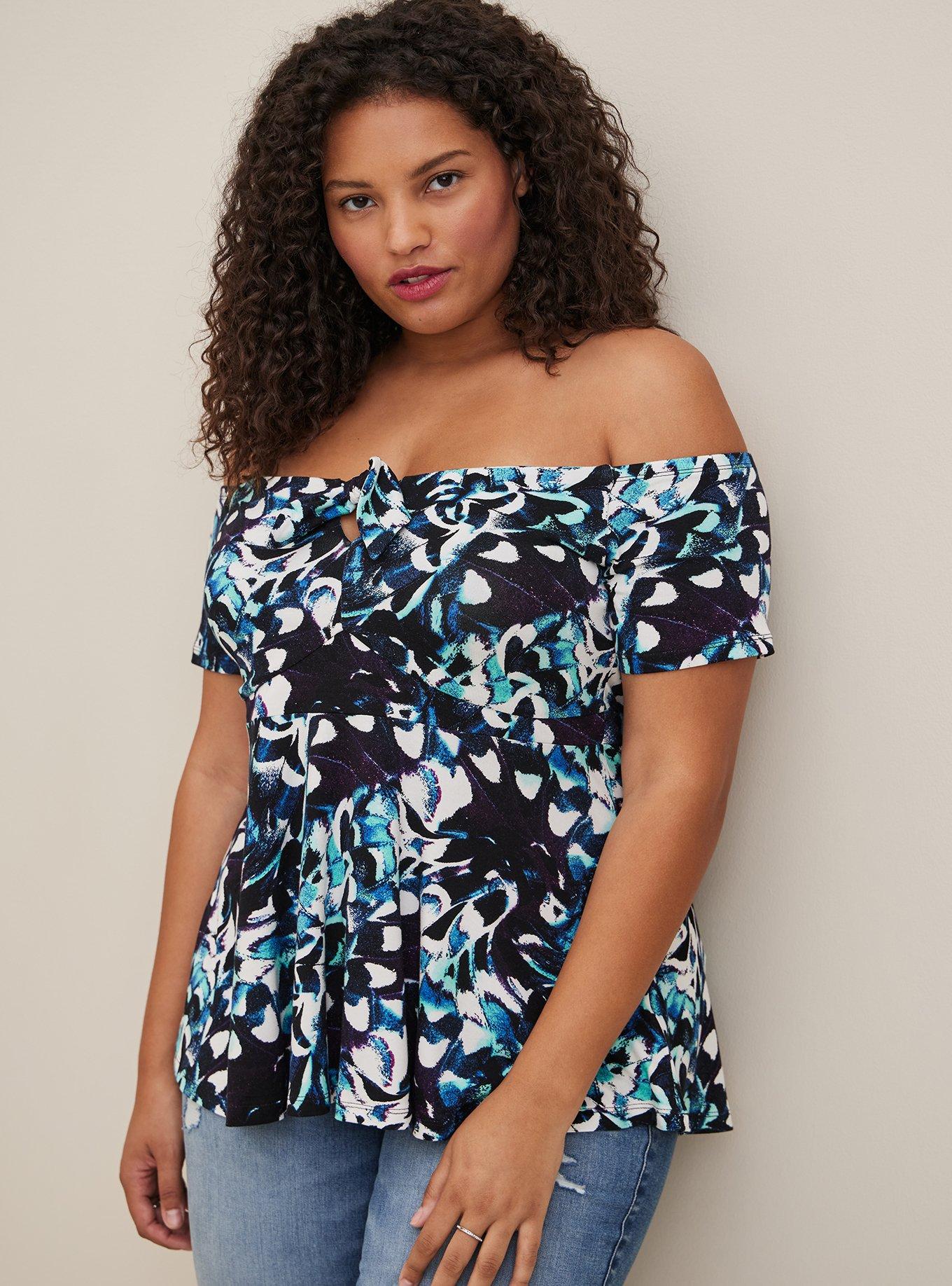 Plus Size - Super Soft Black Babydoll Top - Torrid