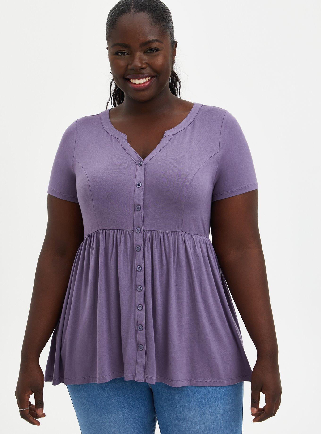 Plus size sale babydoll shirts