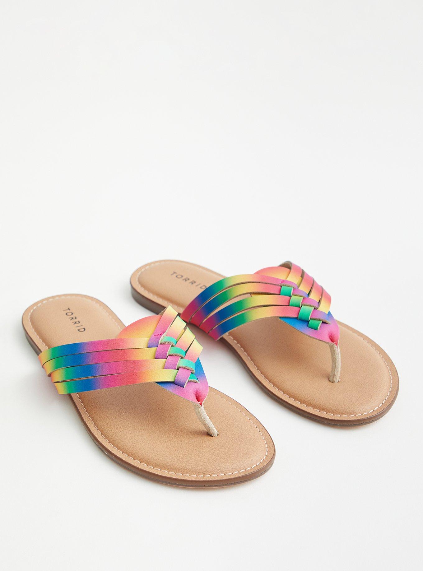 Rainbow t hotsell strap sandals