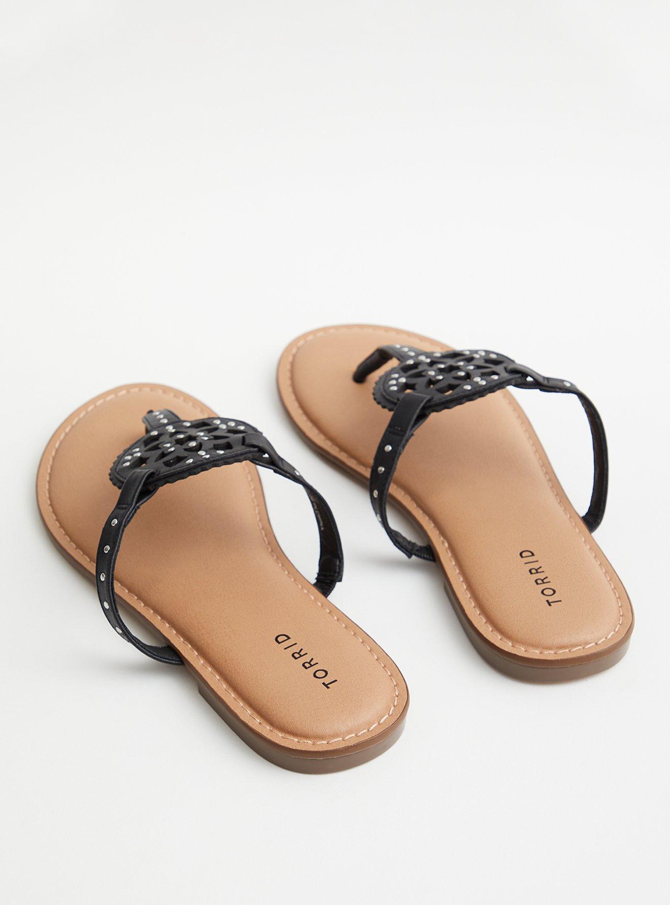 Medallion T-Strap Sandal (WW