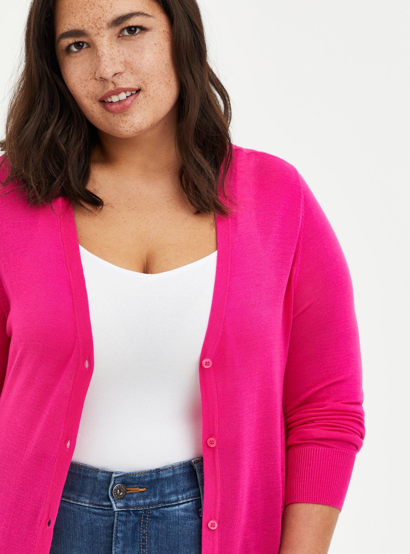 Plus Size Boyfriend Cardigan Button Front Sweater Torrid