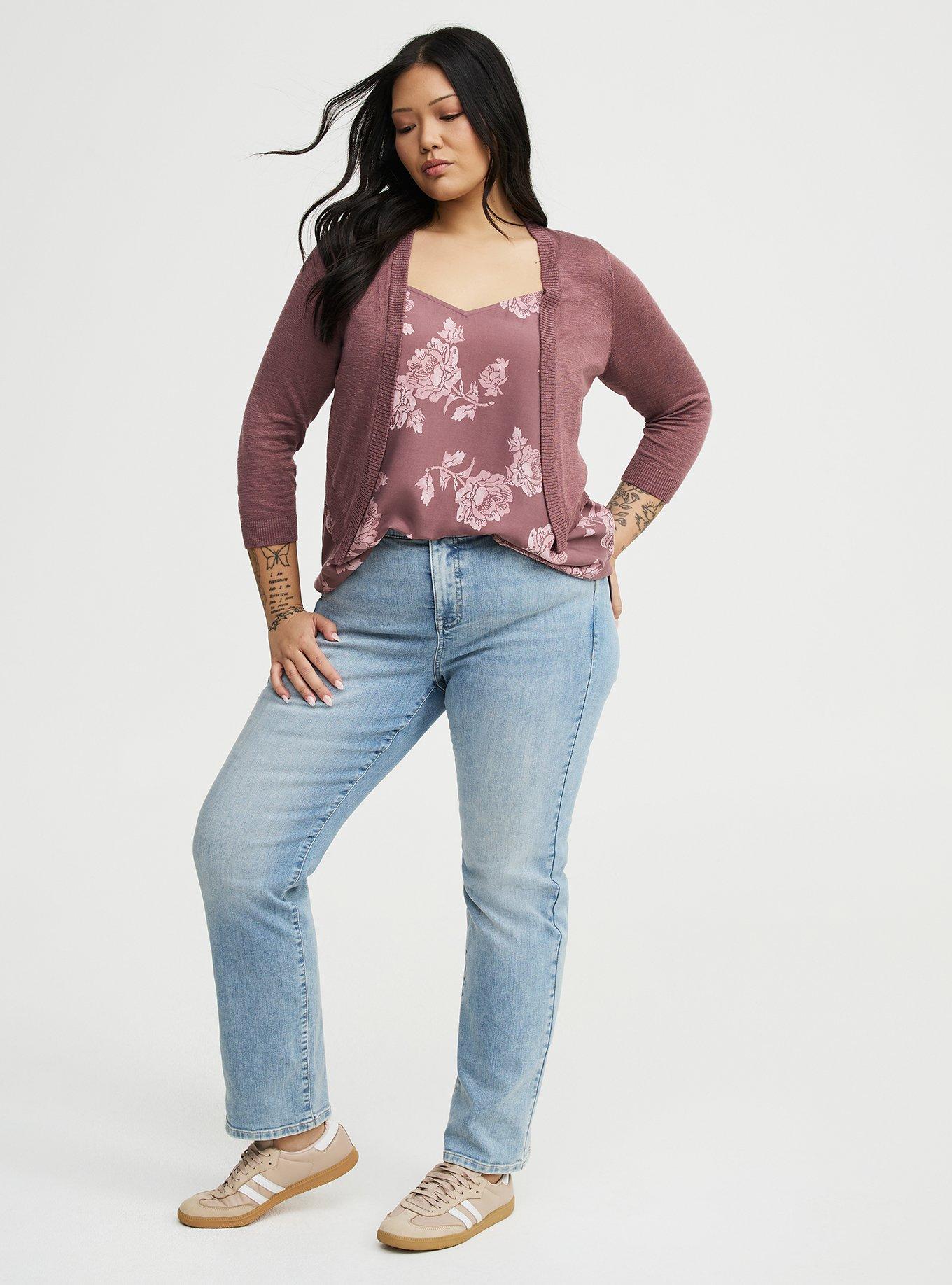 Open Front Shrug Cardigan, ROSE TAUPE, alternate