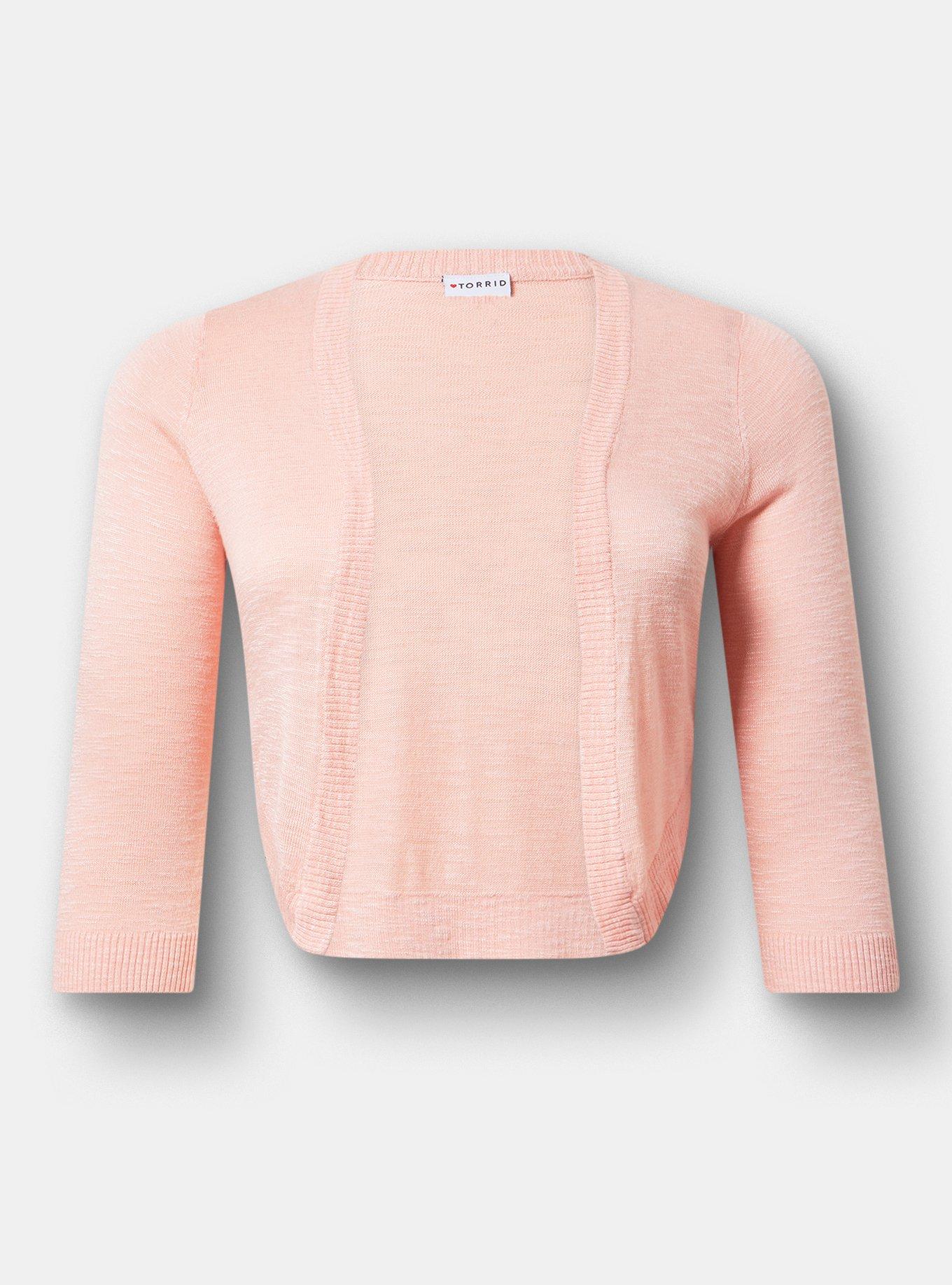 Open Front Shrug Cardigan, BLOSSOM, hi-res