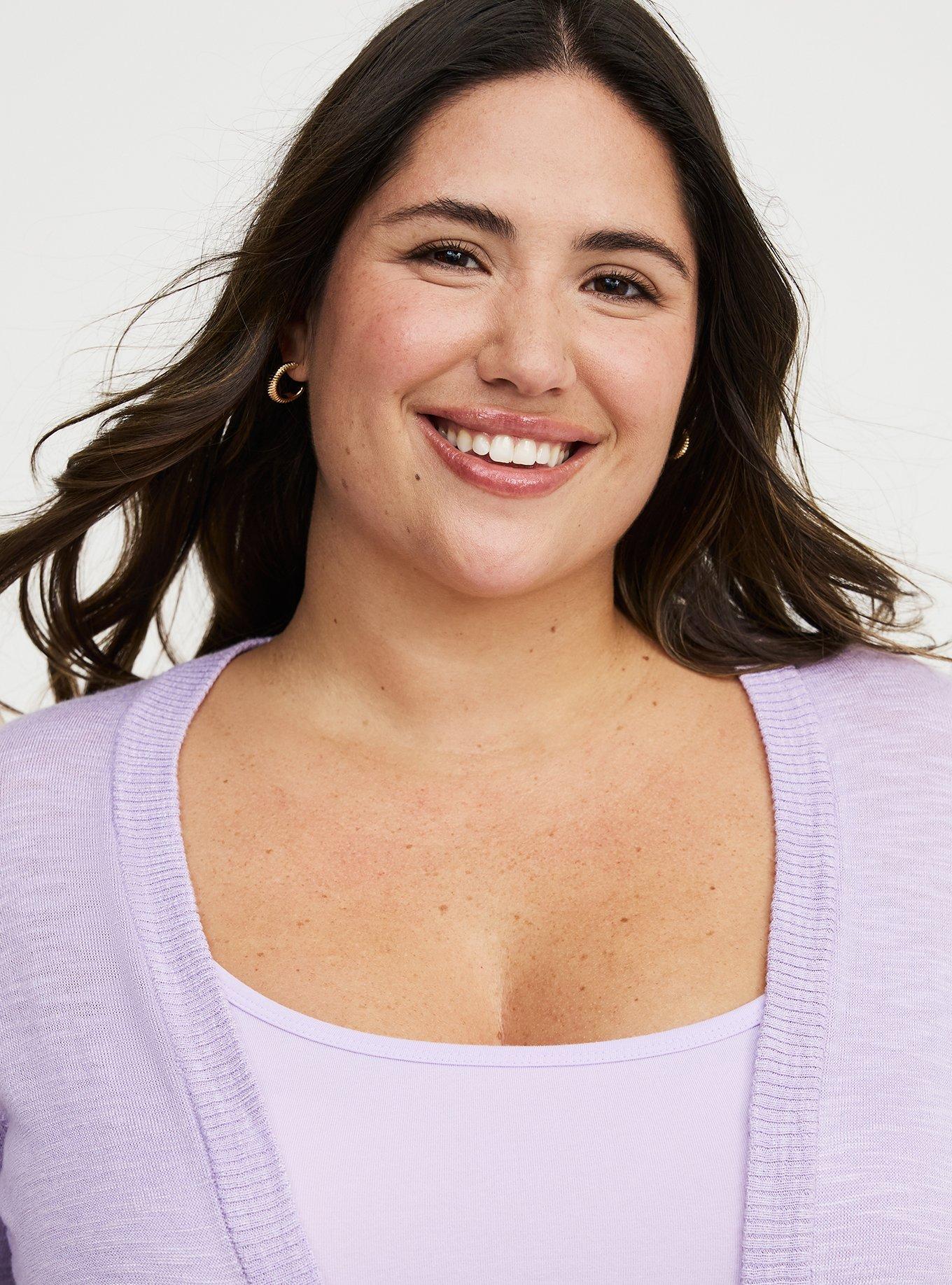 Open Front Shrug Cardigan, ENGLISH HYACINTH, alternate