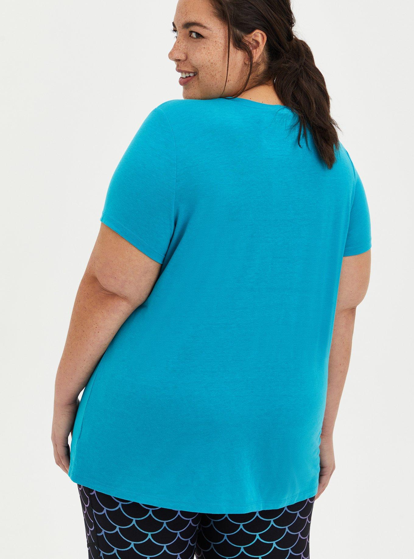 Plus Size Vintage Tee - Triblend Jersey Salty Ocean Teal, TEAL, alternate