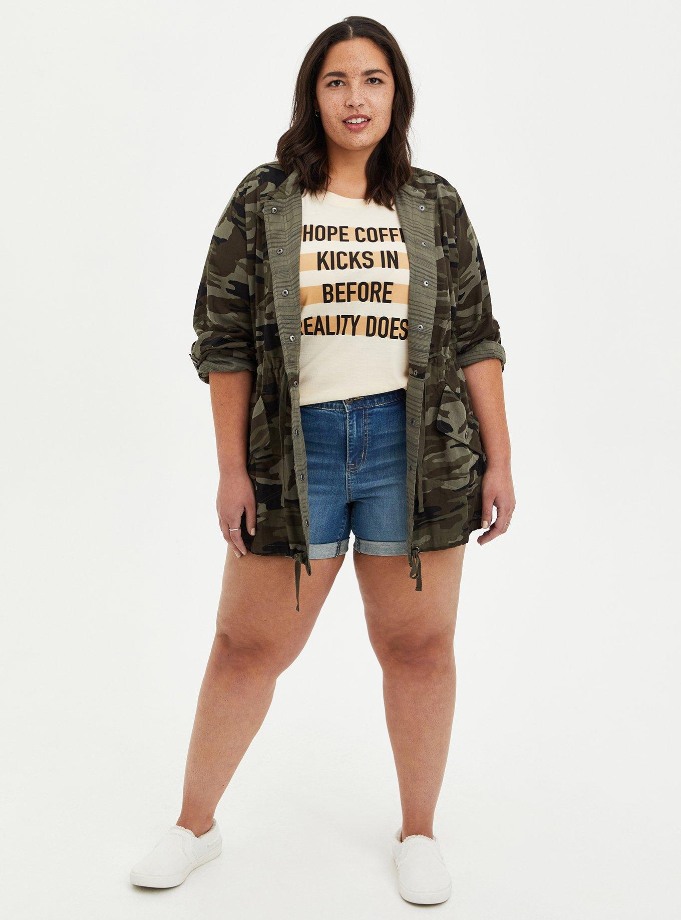 Plus Size Everyday Tee - Signature Jersey Coffee Reality Beige, TAUPE, alternate