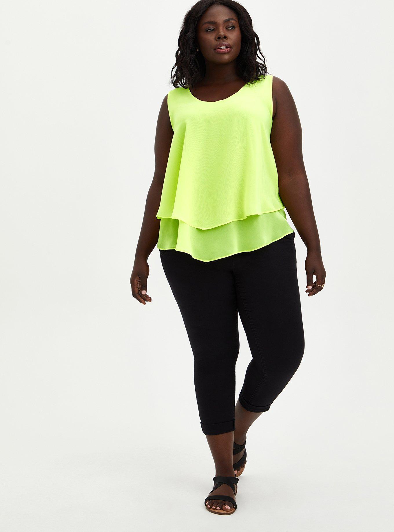 Plus Size - Chiffon Double Layer Tank - Torrid