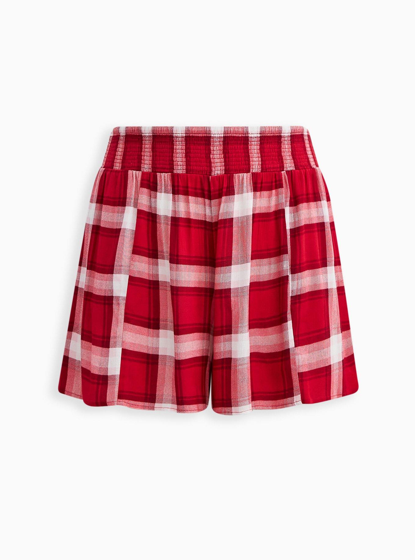 High-Waisted Crinkle Gauze Shorts -- 5-inch inseam