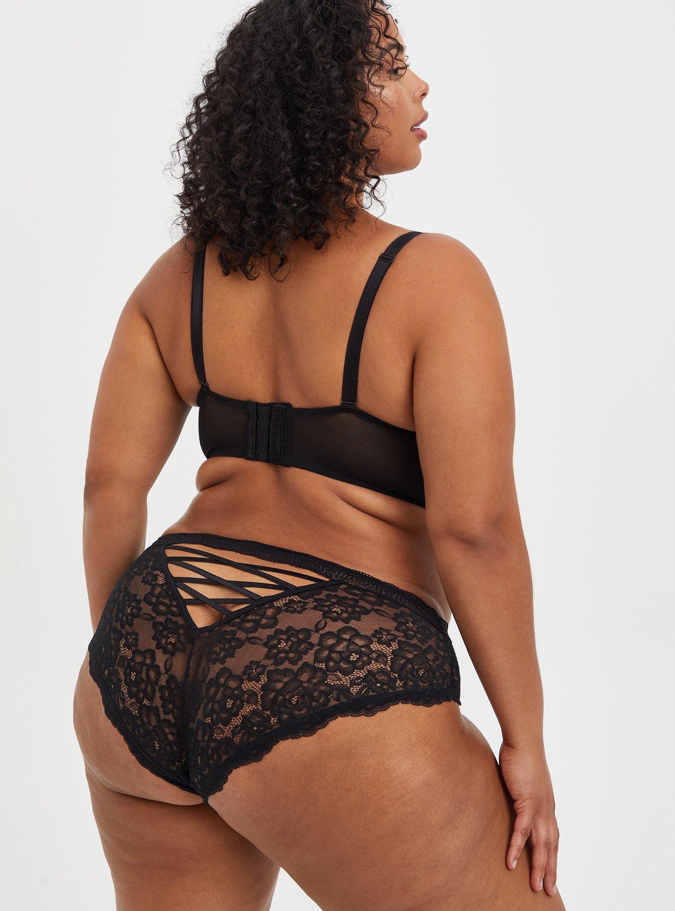 XO Plunge Push-Up Bra, RICH BLACK, alternate