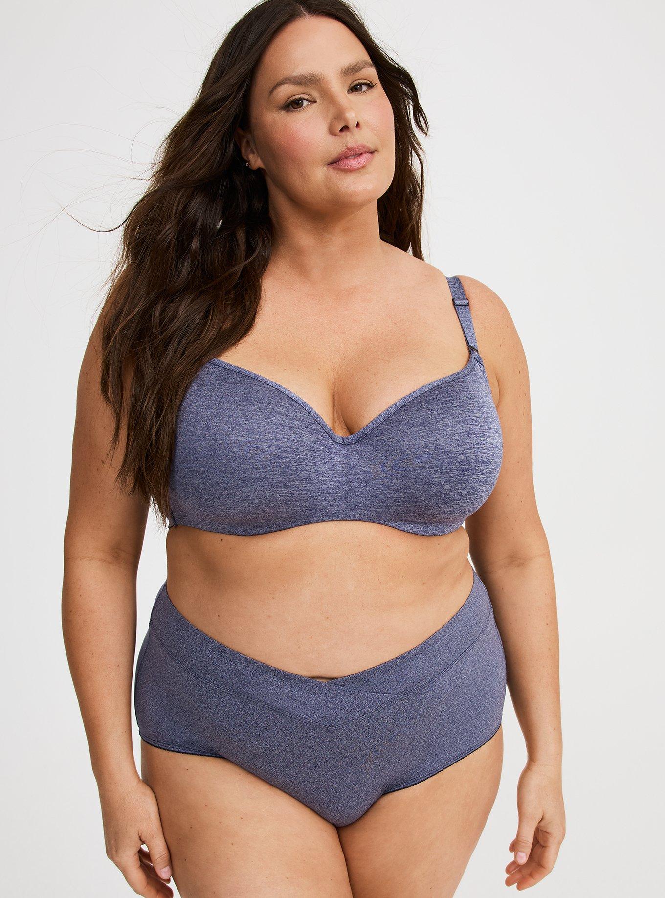 Balconette Lightly Lined Heathered Bra