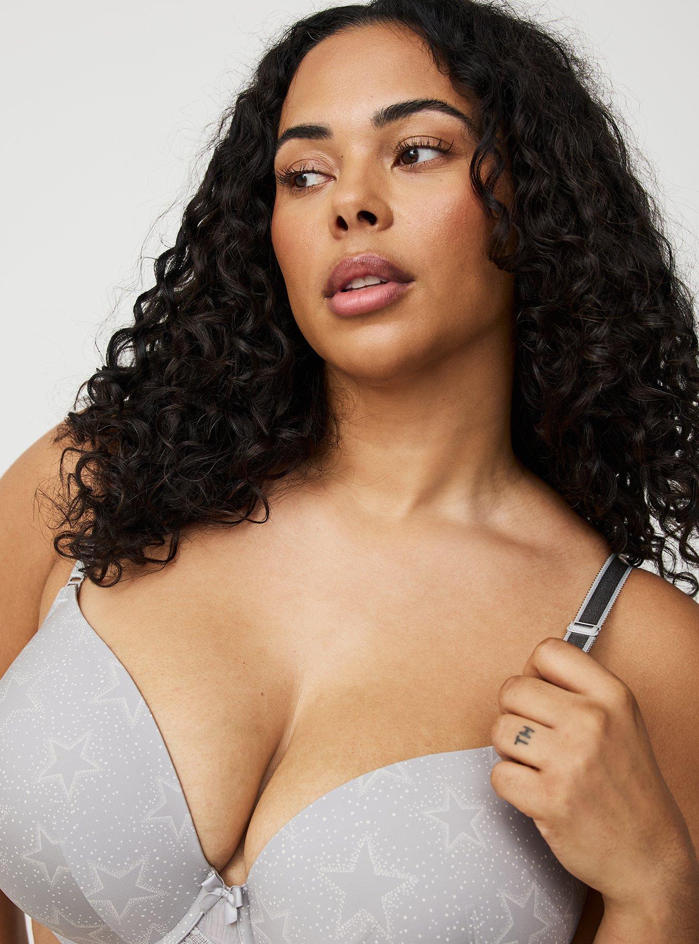 Perfect Coverage Push-Up Smooth Bra, SPARKLE STARS FORMAL GREY, alternate