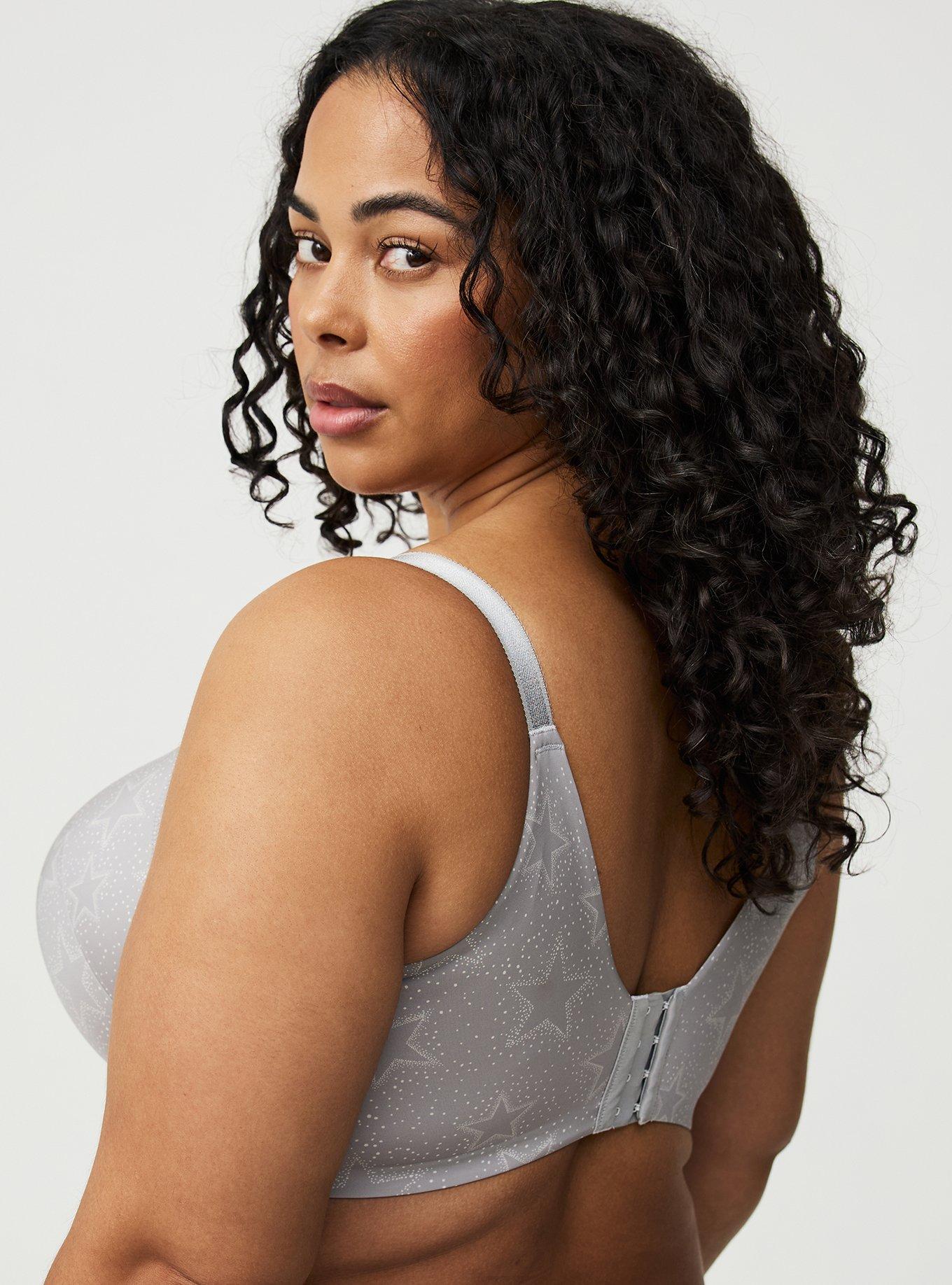 Perfect Coverage Push-Up Smooth Bra, SPARKLE STARS FORMAL GREY, alternate