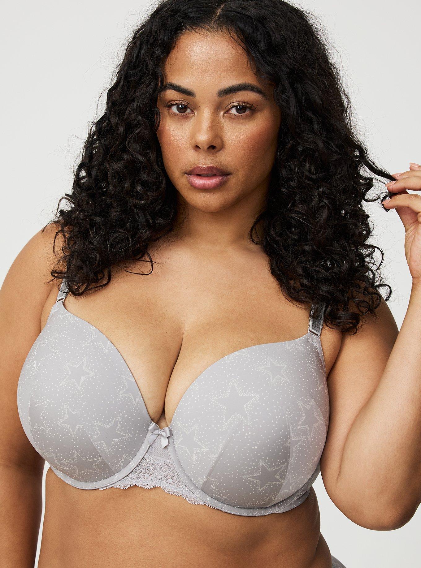 Perfect Coverage Push-Up Smooth Bra, SPARKLE STARS FORMAL GREY, alternate