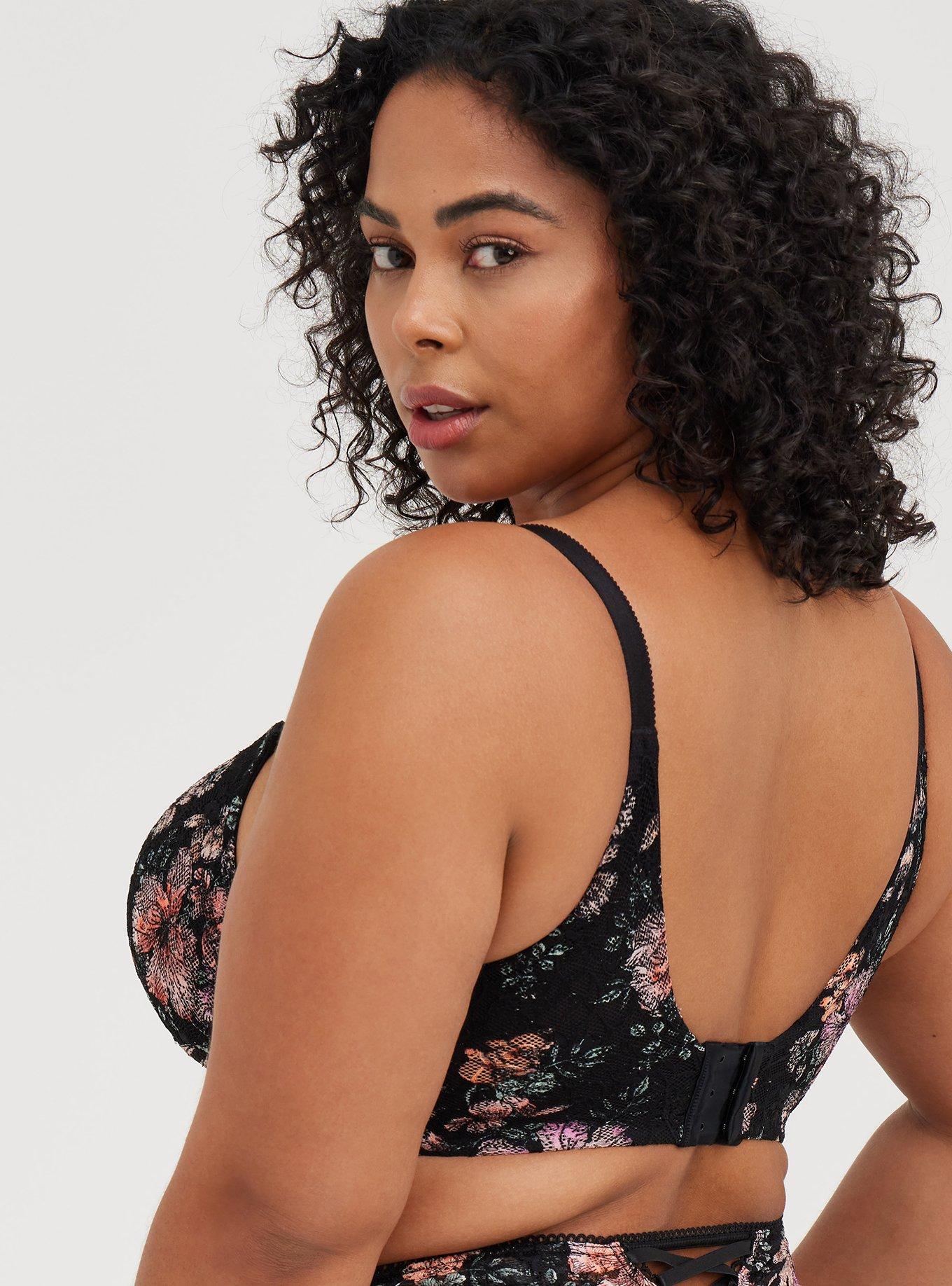 Plus Size Perfect T-Shirt Bra, HIBISCUS FLORAL, alternate