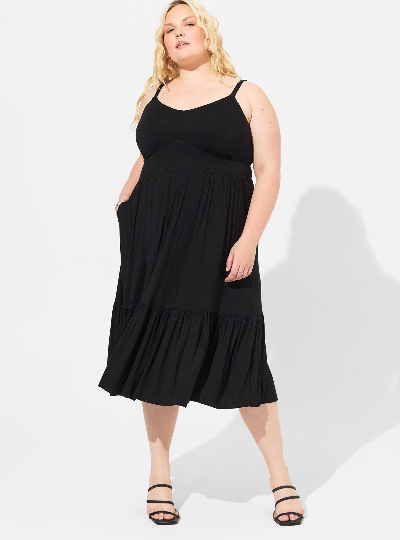 Midi Super Soft Tiered Dress