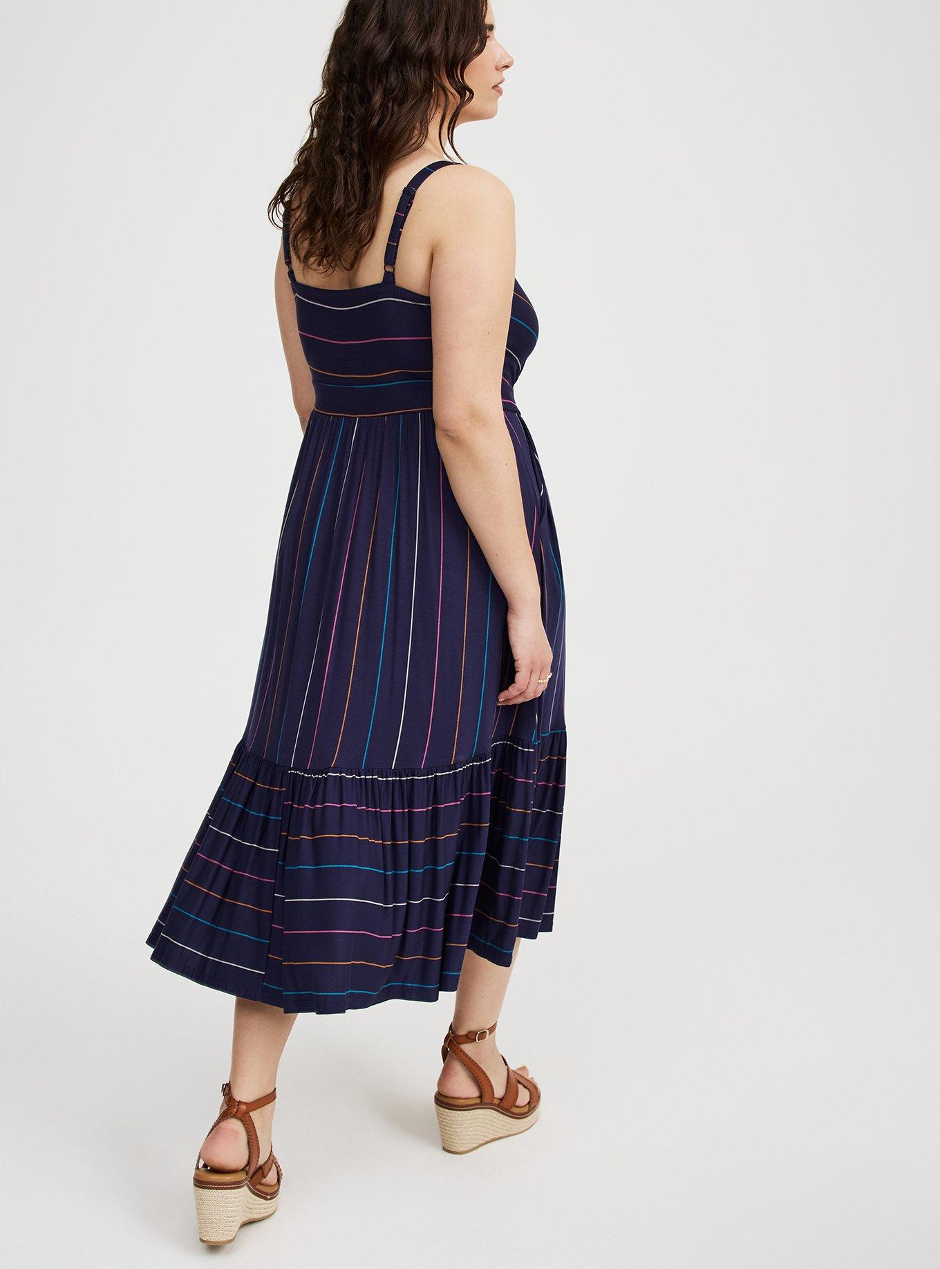 Midi Super Soft Tiered Dress