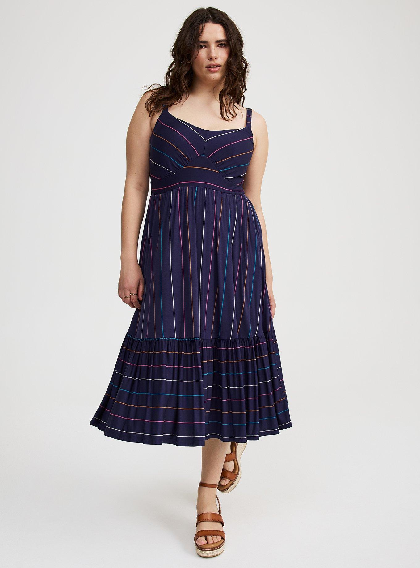 Midi Super Soft Tiered Dress